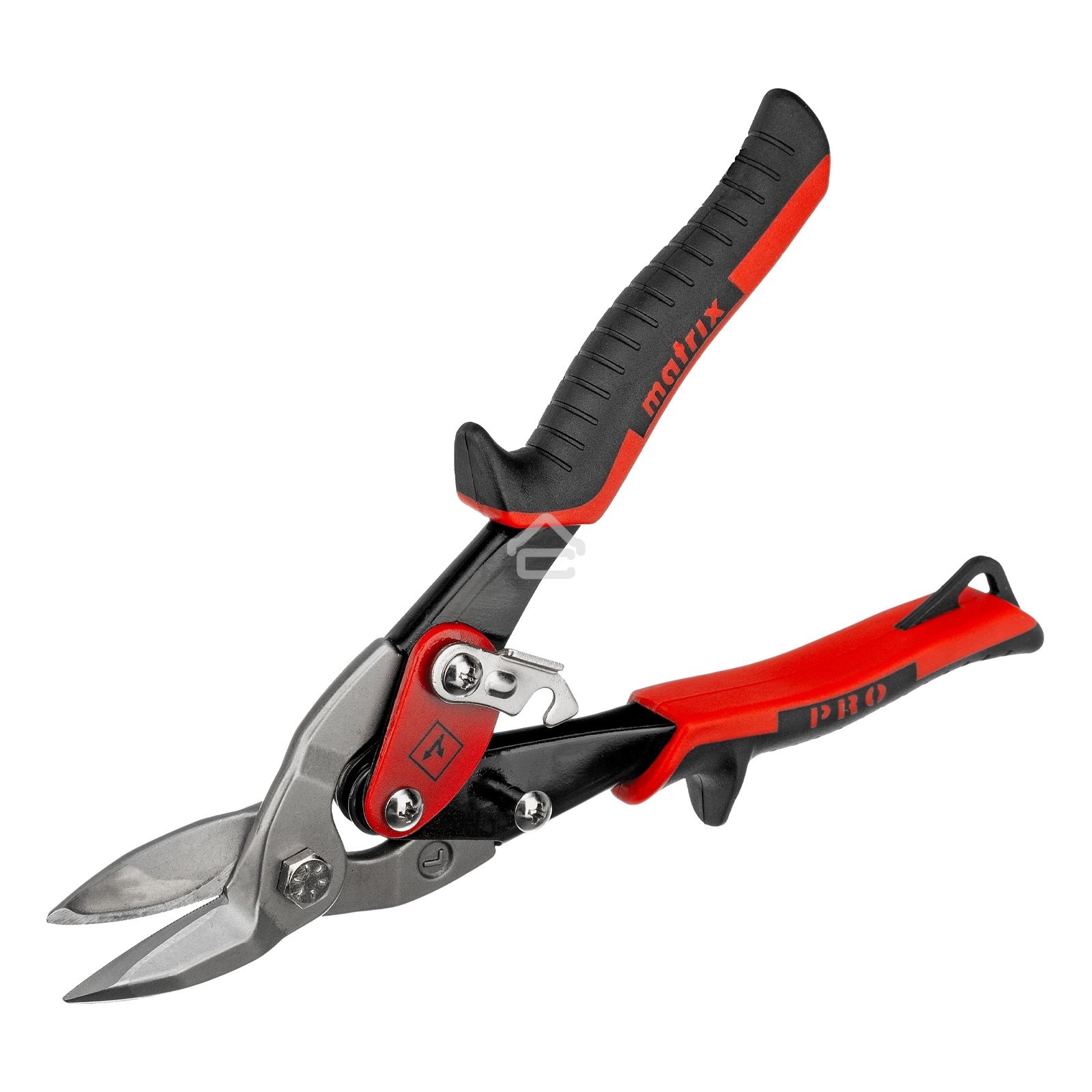 Ножницы по металлу Matrix, 250 мм, левый рез,сталь CRMO,двухкомпонентные рукоятки, PRO