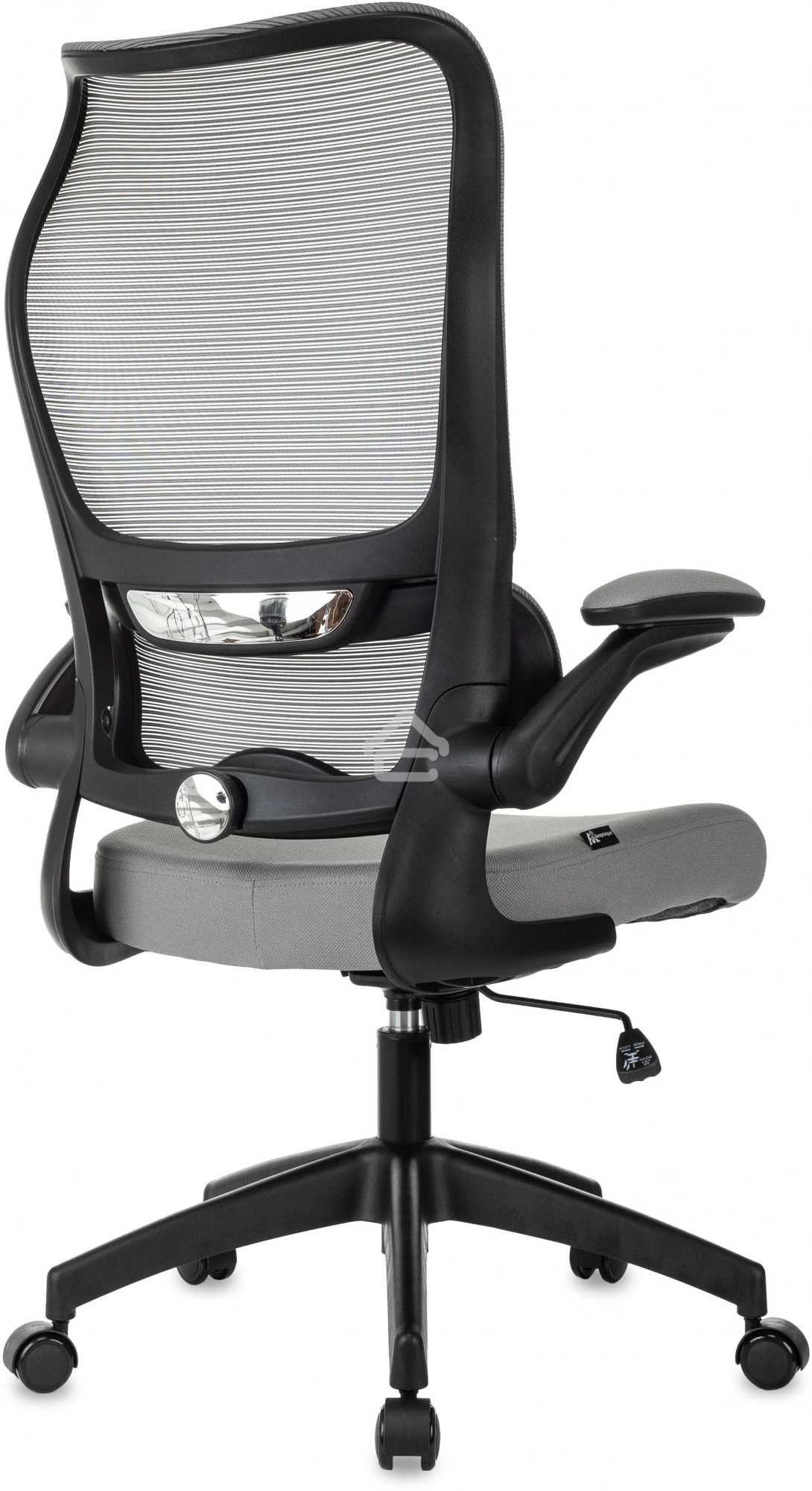 Кресло руководителя Бюрократ Sigma 1 серый, сетка/ткань, крестов. пластик