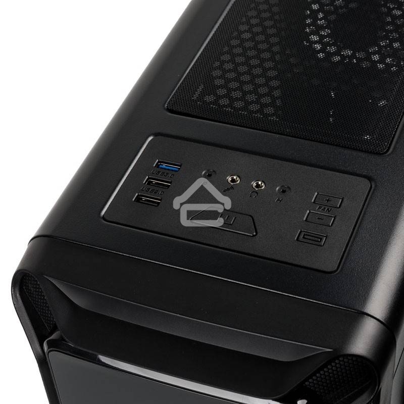Компьютерный корпус Zalman i3 edge черный без БП ATX 3x120mm 2xUSB2.0 1xUSB3.0 audio bott PSU