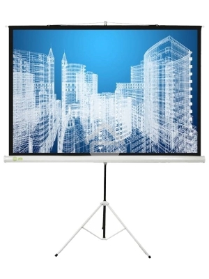 Экран Cactus 104.4x186см Triscreen CS-PST-104x186 1:1 напольный рулонный белый