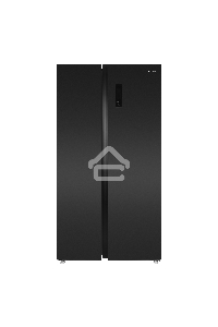 Холодильник Maunfeld MFF177NFSB черный глянц. инвертер двухкамерный Side by Side 263/170л морозилка сбоку