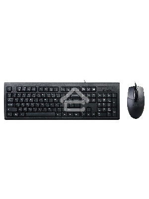 Клавиатура + мышь A4 KRS-8372 клав:черный мышь:черный USB