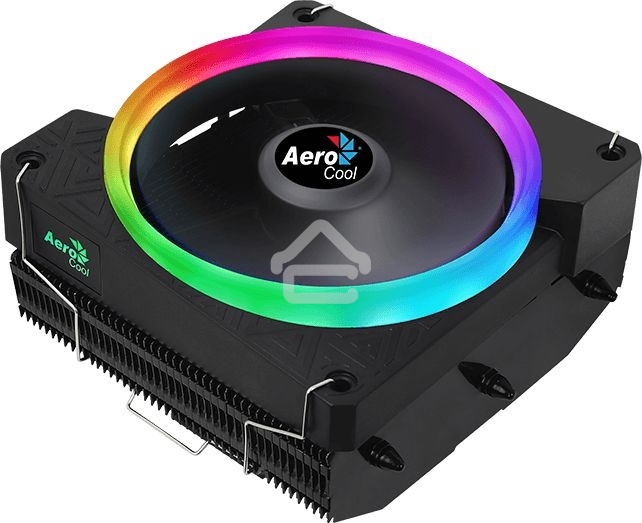 Кулер для процессора AeroCool/Formula Cylon 3H черный, 120 мм, алюминий, 1800 об/мин, 24.3 дБ, 4 pin, 125 Вт, 98 мм