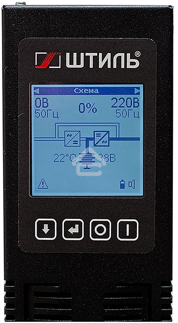 Источник бесперебойного питания ШТИЛЬ 3000 ВА; on-line; батарея: 72В, int, ext (no incl; 2U; rack/tower