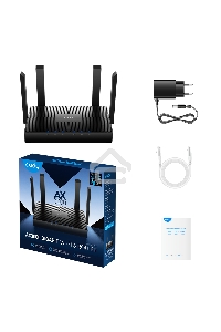 Роутер Cudy WR3000 AX3000 10/100BASE-TX/Wi-Fi черный