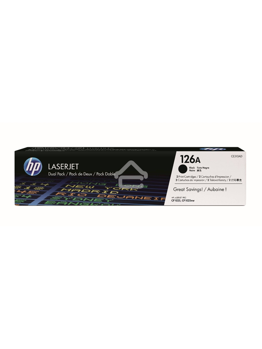 Картридж лазерный HP CE310AD черный двойная упаковка для LaserJet Pro CP102 2 х 1200 стр.
