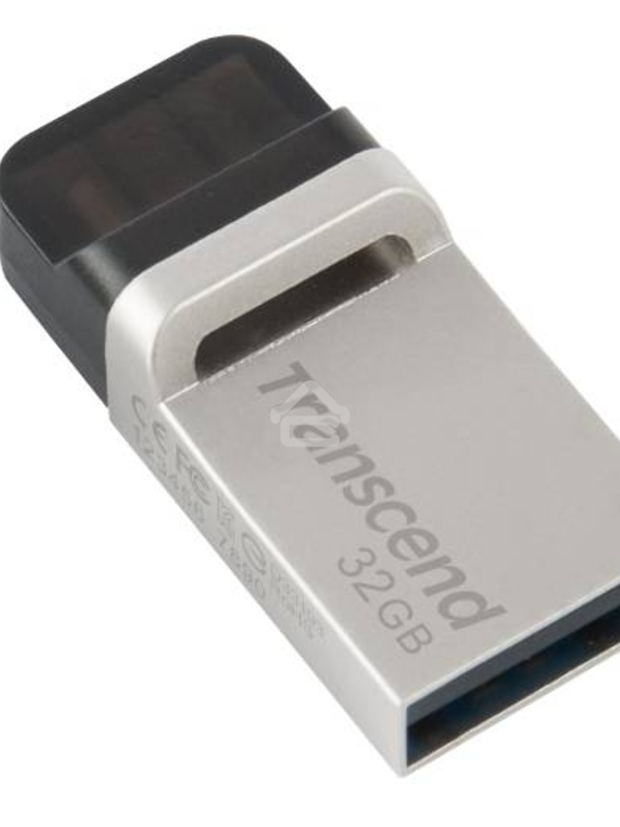 Флеш диск Transcend 32GB JetFlash 880, USB 3.0 OTG ,Металл