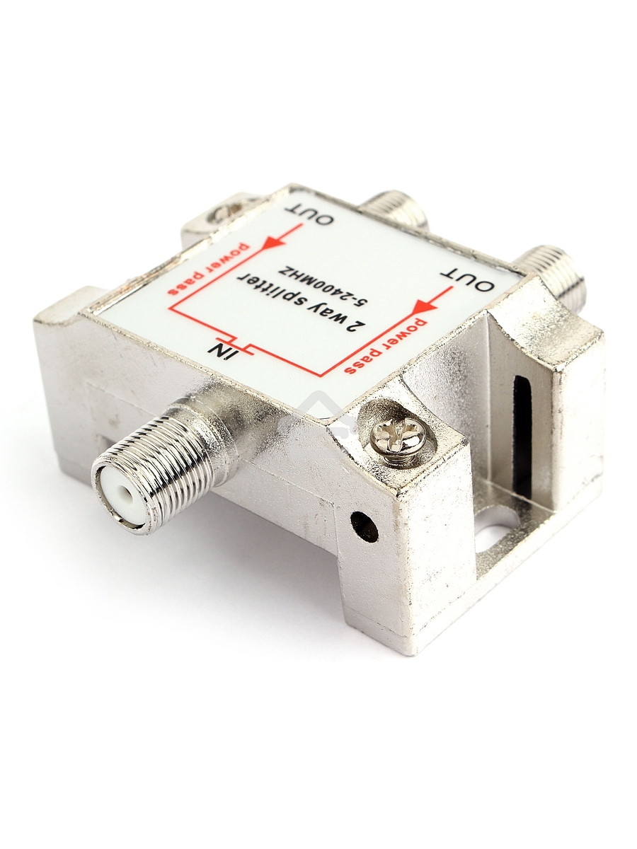 Разветвитель на 2 телевизора, Cablexpert AS-TV-PP-02, Power Pass 5-2400MHZ