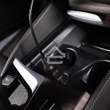 Автозарядка с индикатором (разъем 2.5х5.5) (АЗУ) шнур спираль 1.5 м Rexant