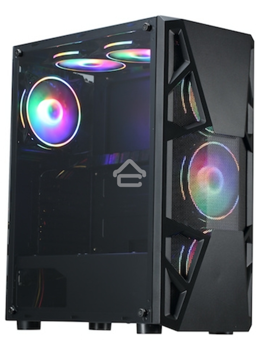 Компьютерный корпус Aerocool / Formula CL-3303B RGB черный без БП ATX 6x120mm 2xUSB2.0 1xUSB3.0 audio bott PSU