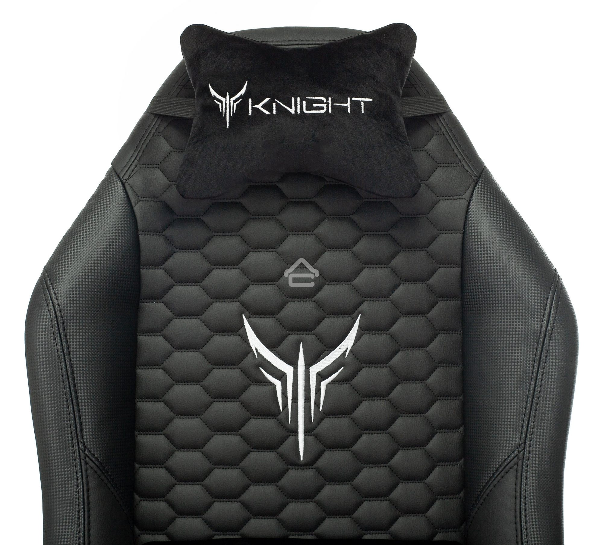 Кресло игровое Knight Neon черный соты эко.кожа с подголов. крестовина металл