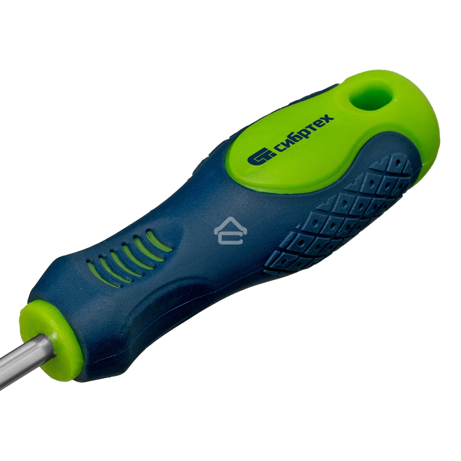 Отвертка Сибртех, SL5,0 х 100 мм, CrV, двухкомпонентная рукоятка