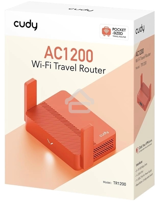 Маршрутизатор CUDY AC1200 Wireless Mini VPN Router with USB