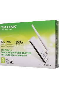 Адаптер TP-Link SOHO TL-WN722N 150Mbps High Gain Wireless N USB Adapter with Cradle, 1T1R, 2.4GHz, 802.11n/g/b, 1 detachable antenna