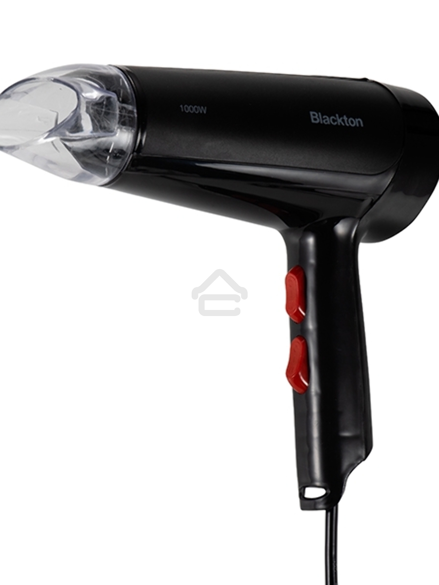 Фен Blackton Bt HD1002C Black Мощность 1000 Вт, Напряжение 220 В, 50 Гц, Регулировка воздушного потока 2, Регулировка температуры 2, Петля для подвешивания, Концентратор.