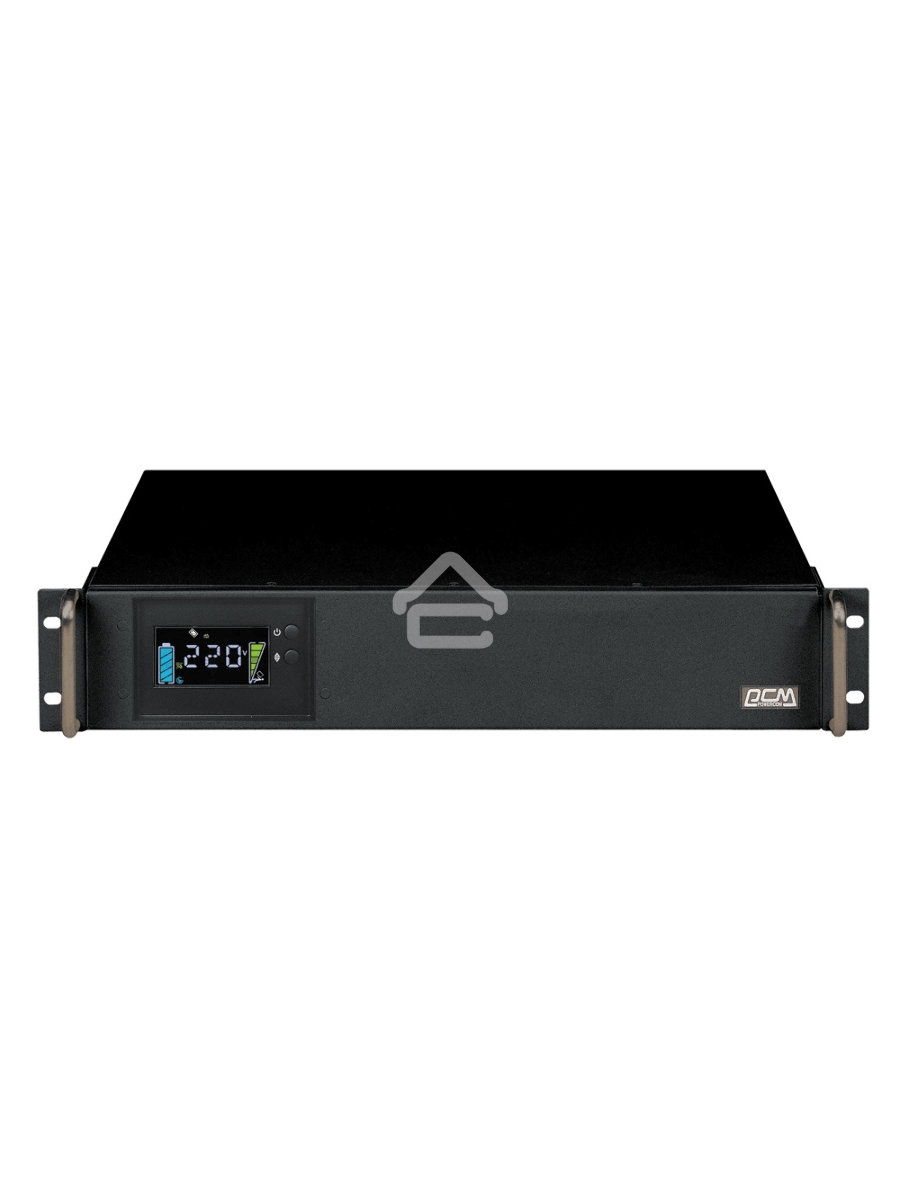 Источник бесперебойного питания Powercom King Pro RM KIN-1200AP LCD 720Вт 1200ВА черный