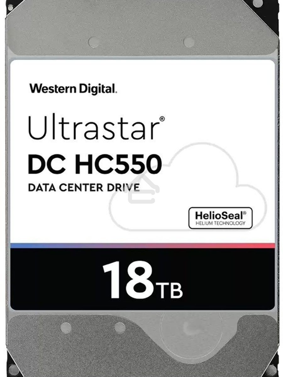 Жесткий диск Western Digital Original SATA-III 18Tb 0F38459 WUH721818ALE6L4 Ultrastar DC HC550 (7200rpm) 512Mb 3.5