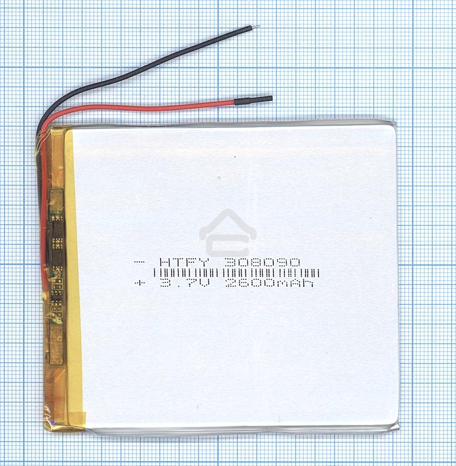 Аккумулятор Li-Pol (батарея) 3x80x90мм 2pin 3.7V/2600mAh