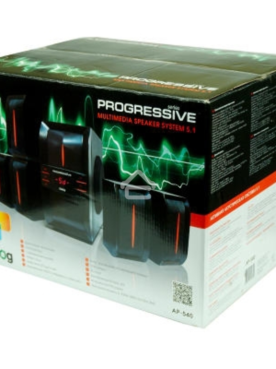 Колонки Dialog Progressive AP-540 BLACK {акустические колонки 5.1, 40W+5*12W RMS, USB+SD reader}