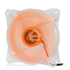 Вентилятор для корпуса Crown CMCF-12025S-1213 прозрачный/оранжевый, 120 мм, 1650 об/мин, 28 дБ, 3 pin