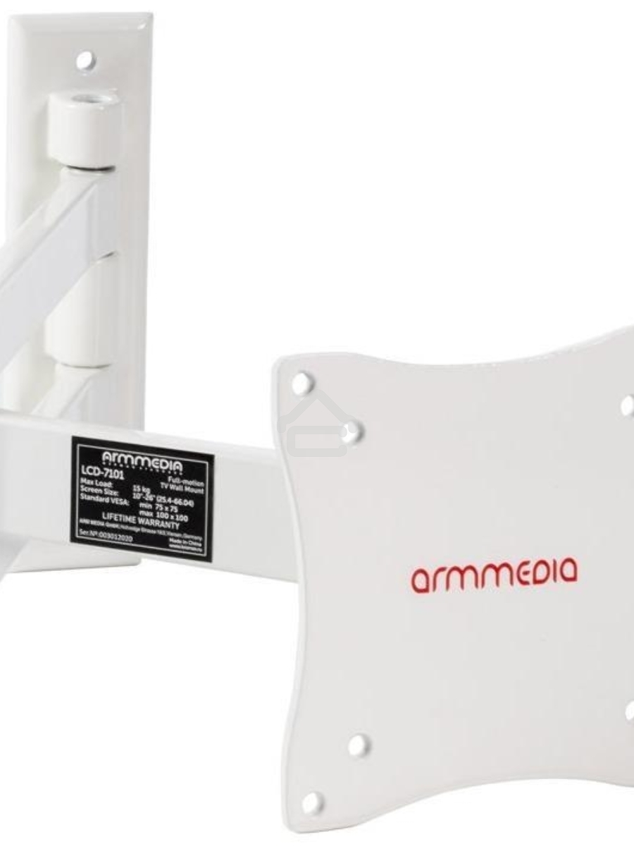 Кронштейн ARM Media LCD-7101 белый для LCD/LED ТВ 10