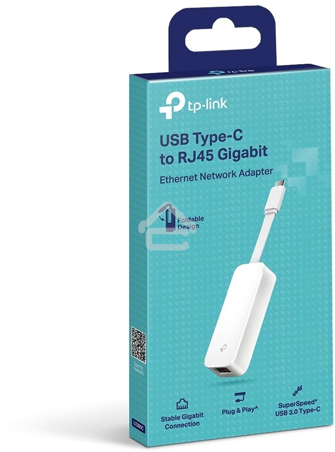 Сетевой адаптер TP-Link UE300C USB Type-C to RJ45 Gigabit Ethernet Network Adapter, USB 3.0 port, 10/100/1000 RJ45 port, Foldable,Portable and Lightweight design, Plug and Play