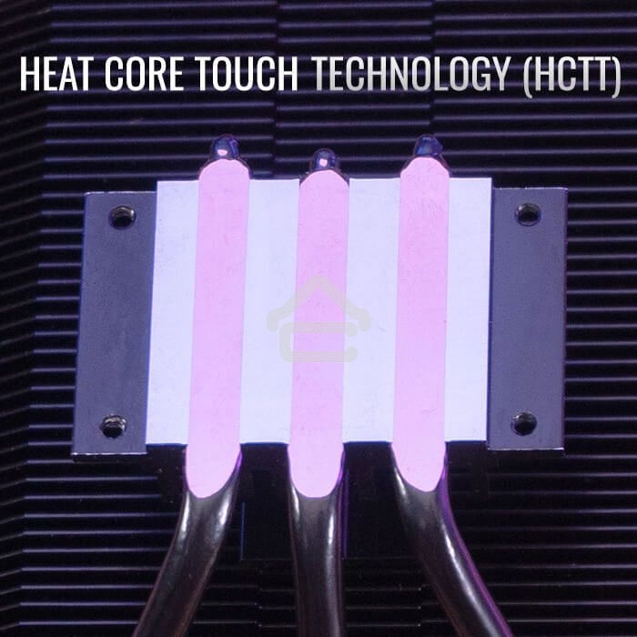 Кулер для процессора AeroCool/Formula Cylon 3H черный, 120 мм, алюминий, 1800 об/мин, 24.3 дБ, 4 pin, 125 Вт, 98 мм