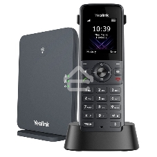 Телефон DECT-трубка Yealink W73P DECT (база W70B+трубка W73H) до 10 SIP-аккаунтов, до 10 трубок на базу, до 20 одноврем. Вызовов