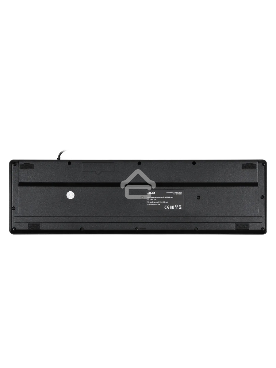 Клавиатура Acer OKW020 проводная, USB, черный