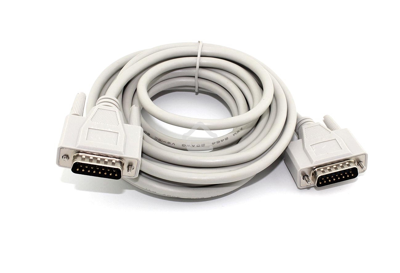 Кабель с разъемами DB15 папа-папа 5 м
