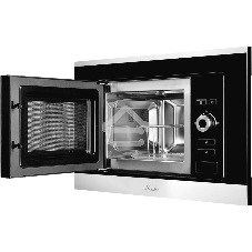 Встраиваемая микроволновая печь Monsher MMH 201 BX 60 см, 20 л, 8 автоматических кулинарных программ, 5 режимов мощности, функция размораживания по весу полуфабрикатов или по времени, черный и нерж.