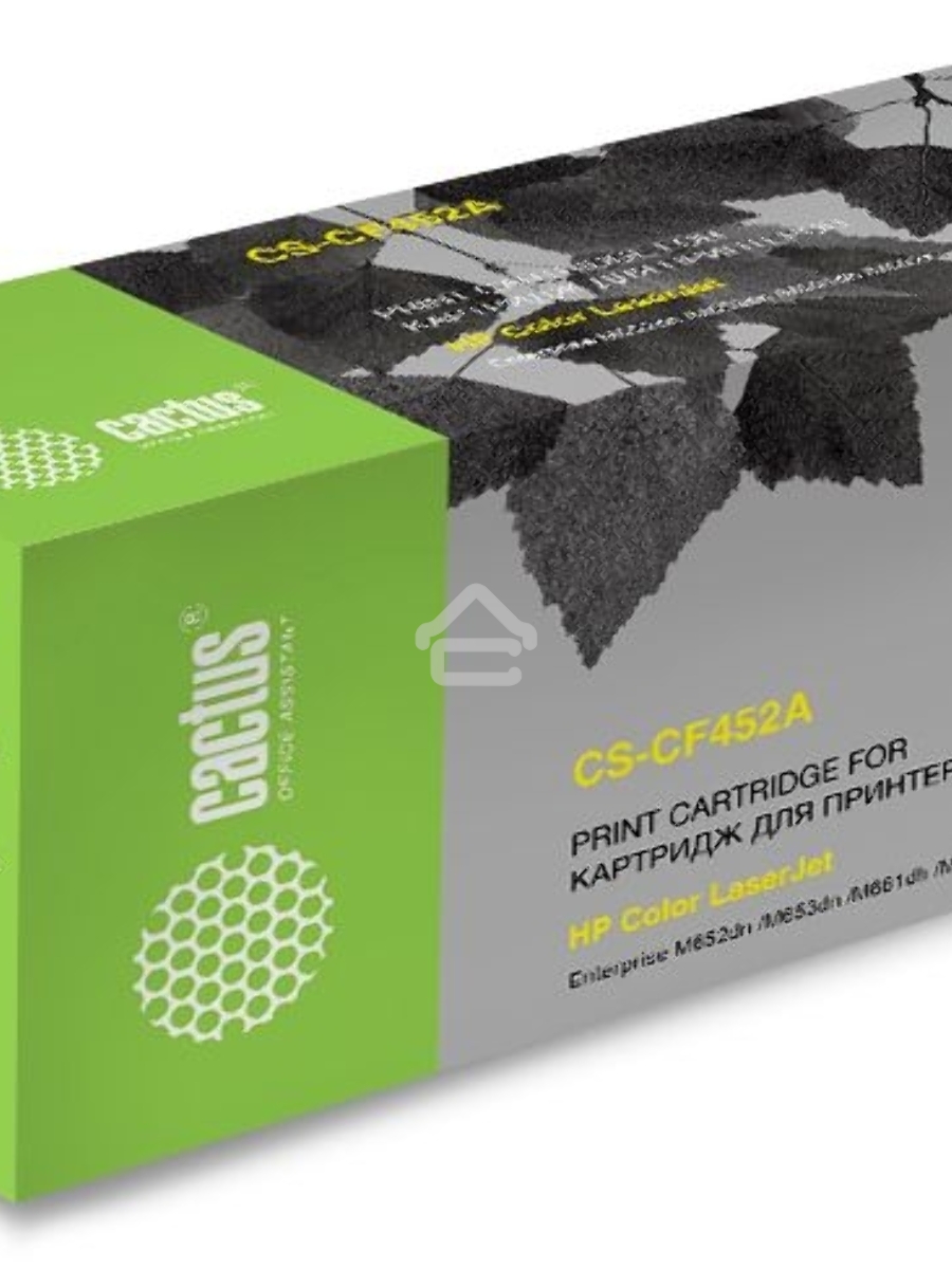 Картридж лазерный Cactus CS-CF452A желтый (10500 стр.) для HP Color LJ Enterprise M652dn /M653dn /M681dh
