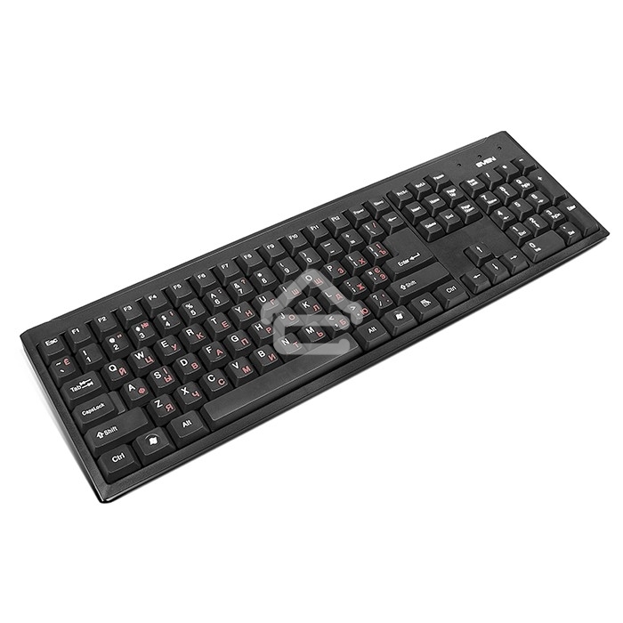 Клавиатура проводная Keyboard SVEN Standard 303 Power USB+PS/2 черная SV-03100303PU
