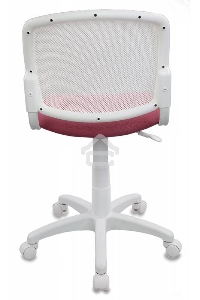 Кресло детское Бюрократ CH-W296NX/26-31 TW-15 белый, спинка сетка, сиденье розовый 26-31