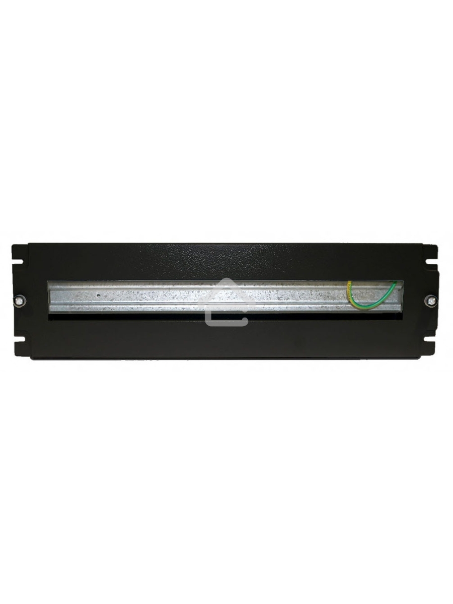 Рейка-DIN Hyperline BPB19-PS-3U-RAL9005 1U черный (упак.:1шт)