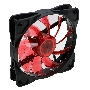 Вентилятор для корпуса Digma DFAN-LED-RED черный, 120 мм, 1200 об/мин, 23 дБ, 4 pin