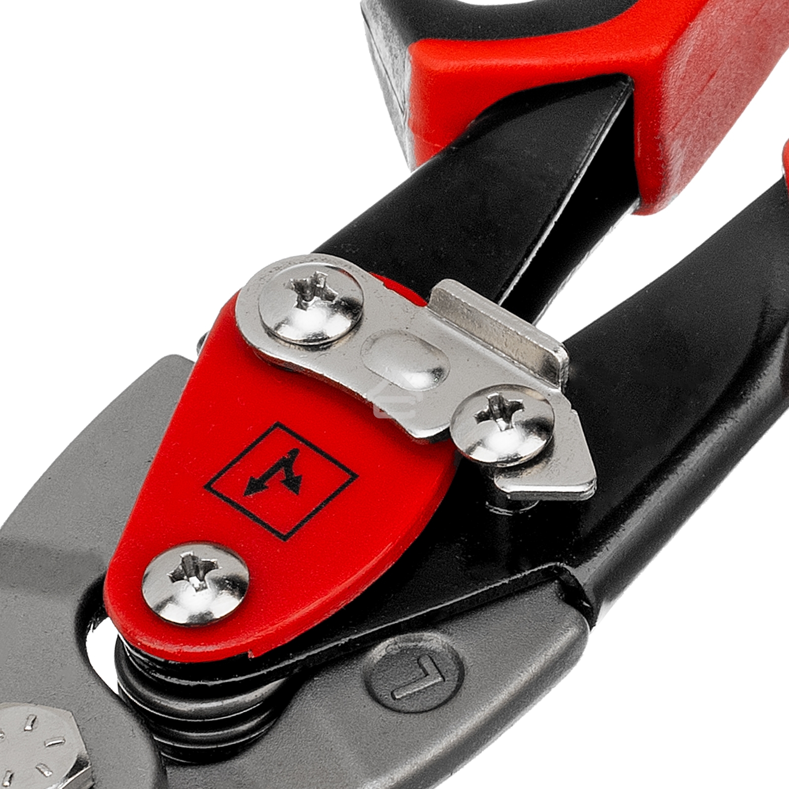 Ножницы по металлу Matrix, 250 мм, левый рез,сталь CRMO,двухкомпонентные рукоятки, PRO