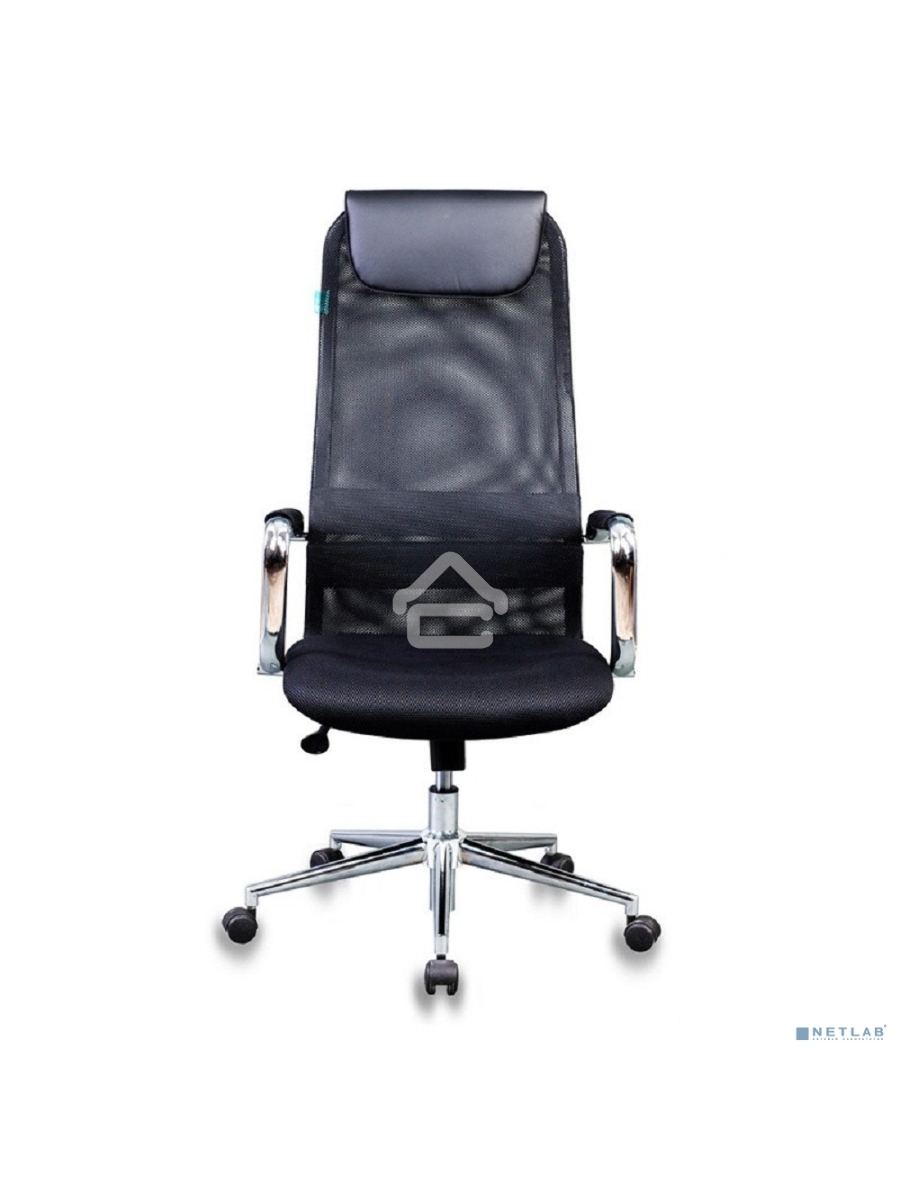 Кресло руководителя Бюрократ KB-9N/BLACK черный TW-01 TW-11 сетка крестовина хром