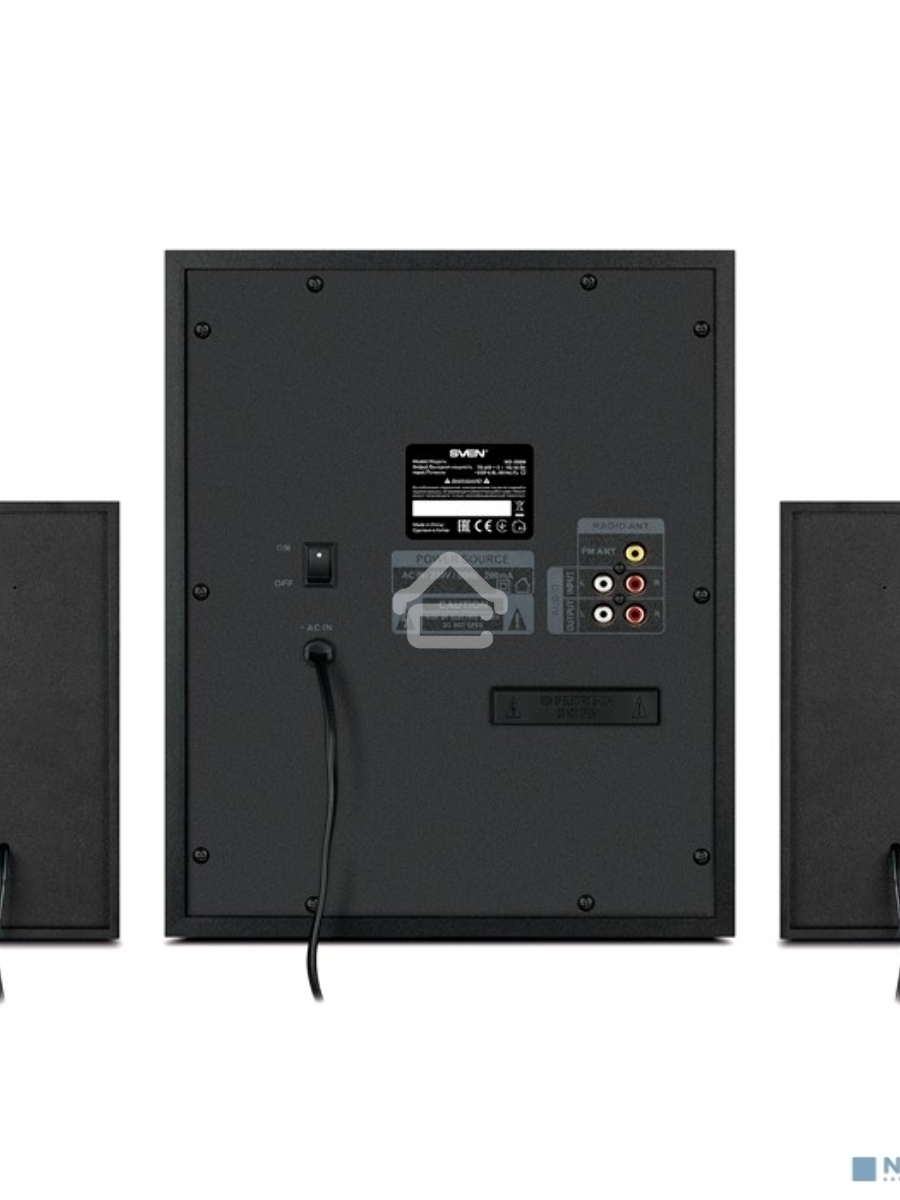 Акустическая система 2.1 SVEN MS-2080 / 70 Watt / ~220V 50Hz / FM-тюнер, USB/ SD, дисплей / BLUETOOTH / ПДУ / Black