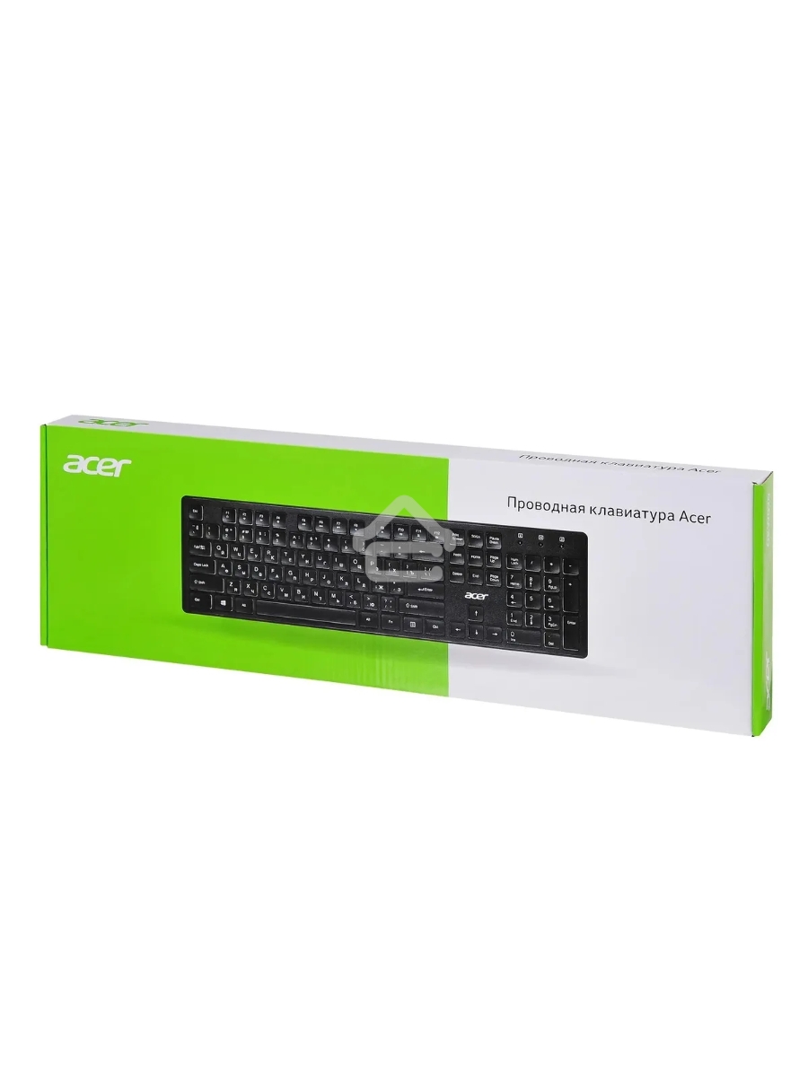 Клавиатура Acer OKW020 проводная, USB, черный