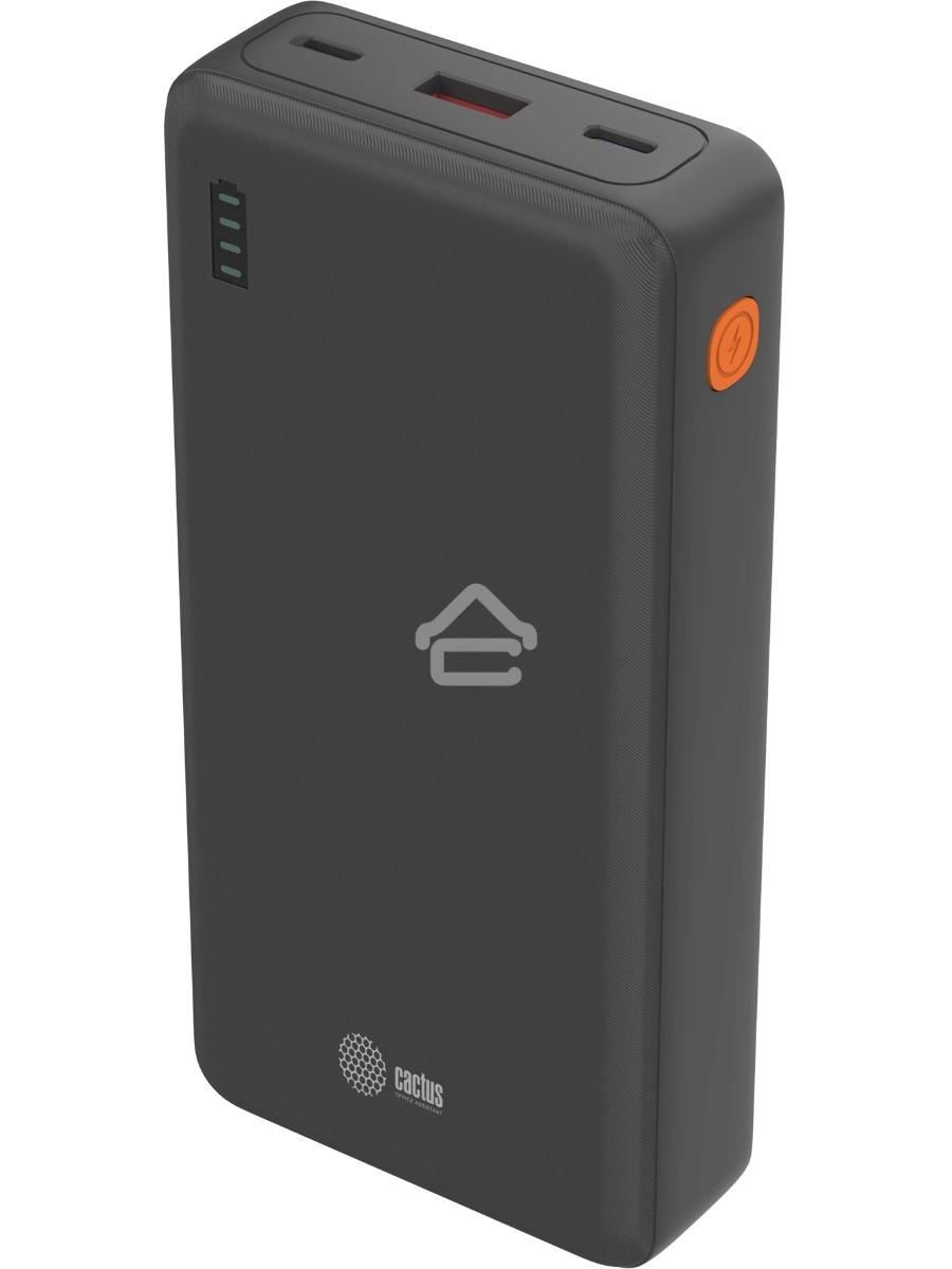 Мобильный аккумулятор Cactus CS-PBFSDA-20000 20000mAh 4.5A USB-A/2xUSB-C черный