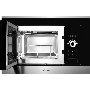 Встраиваемая микроволновая печь Monsher MMH 201 BX 60 см, 20 л, 8 автоматических кулинарных программ, 5 режимов мощности, функция размораживания по весу полуфабрикатов или по времени, черный и нерж.