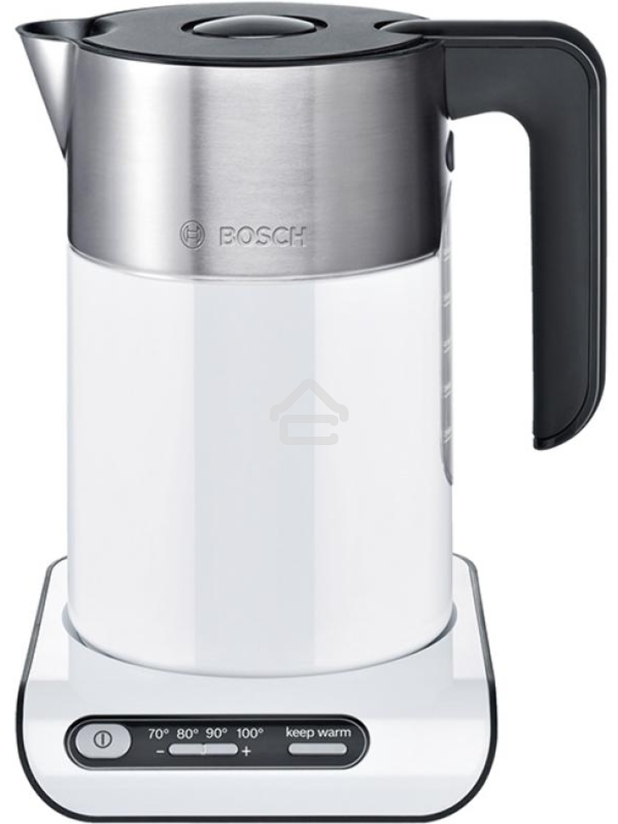 Чайник электрический Bosch TWK8611P 1.5л. 2400Вт белый/серебристый (корпус: нержавеющая сталь)