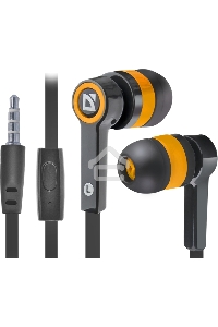 Наушники Defender Pulse 420 черный/оранжевый