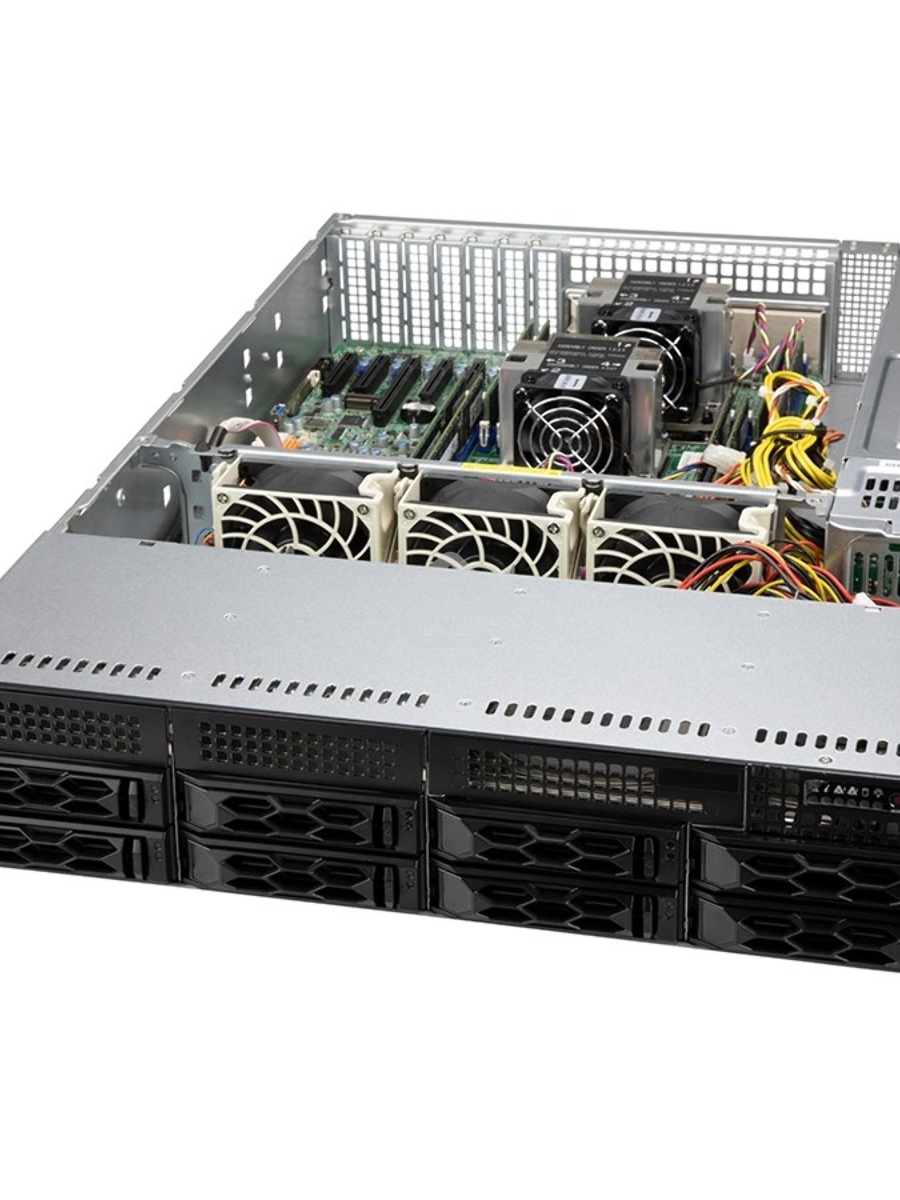 Корпус Supermicro CSE-LA25TQC-R609LP, 2U Dual and Single Intel and AMD CPUs, 7 low-profile expansion slot(s), 8 x 3.5