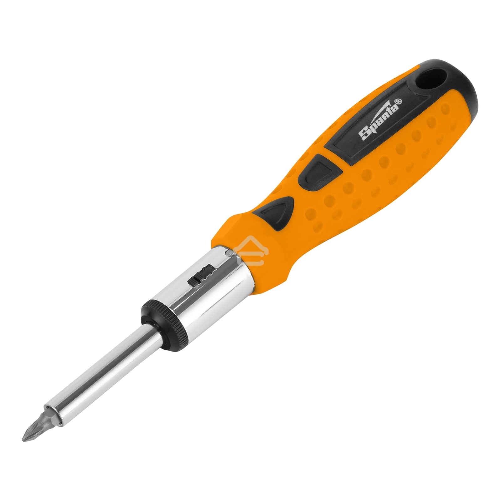 Отвертка реверсивная, набор бит, 10 шт., CrV Sparta