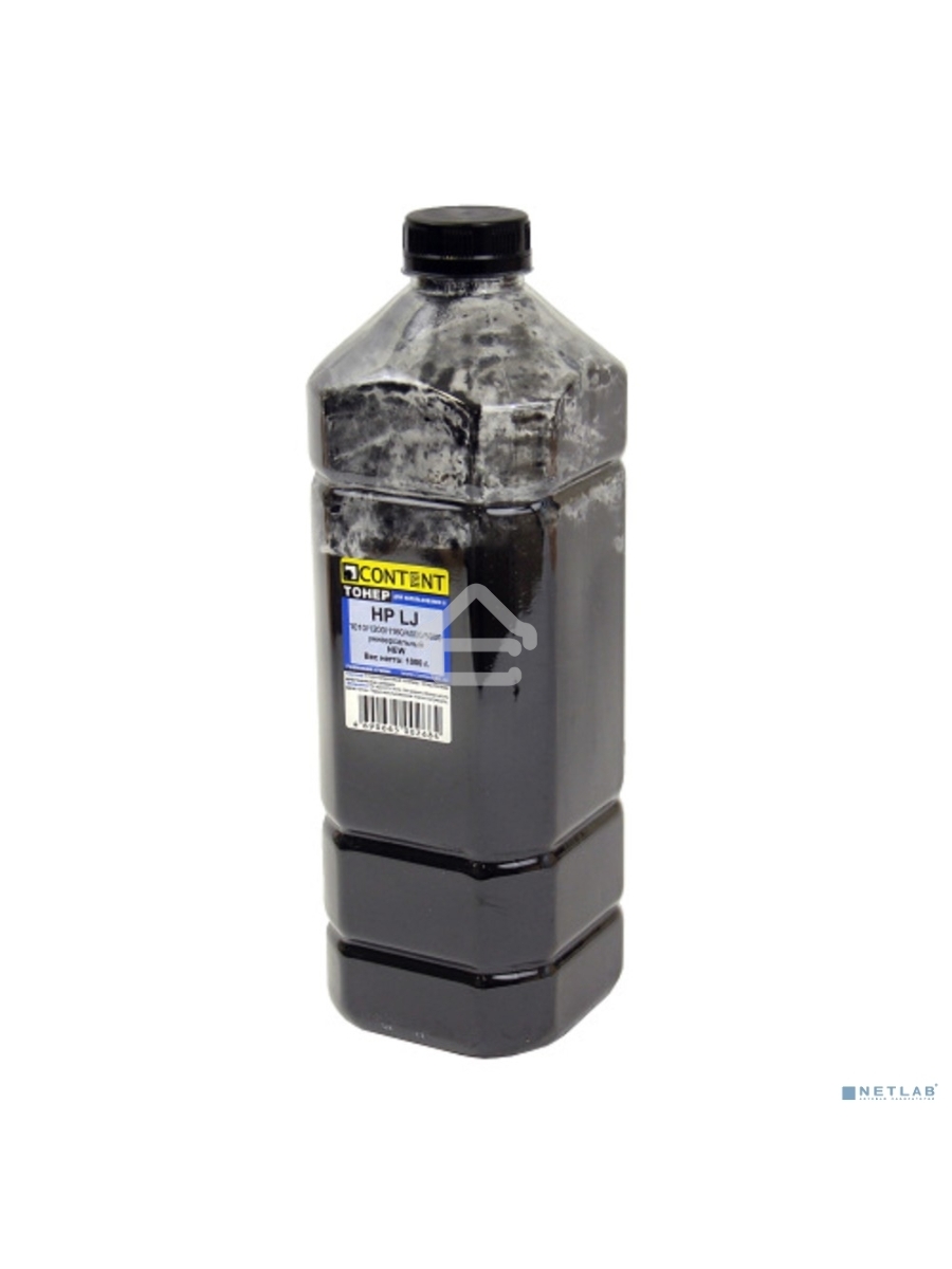 Тонер Content - для HP LJ Универсальный 1010/ 1200/ 1160/ 4000/ 5000 (Content), 1кг, канистра