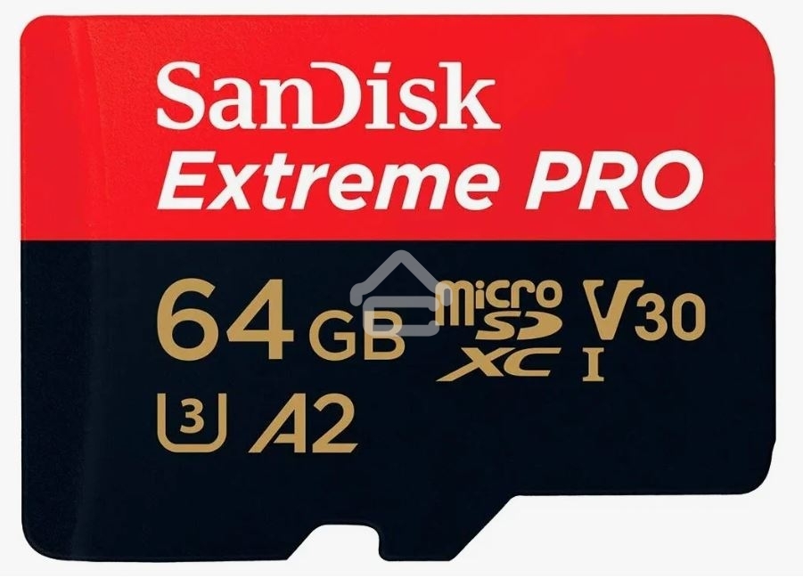 Карта памяти SanDisk Extreme Pro microSD UHS I Card 64GB for 4K Video on Smartphones, Action Cams & Drones 200MB/s Read, 90MB/s Write, Lifetime Warranty