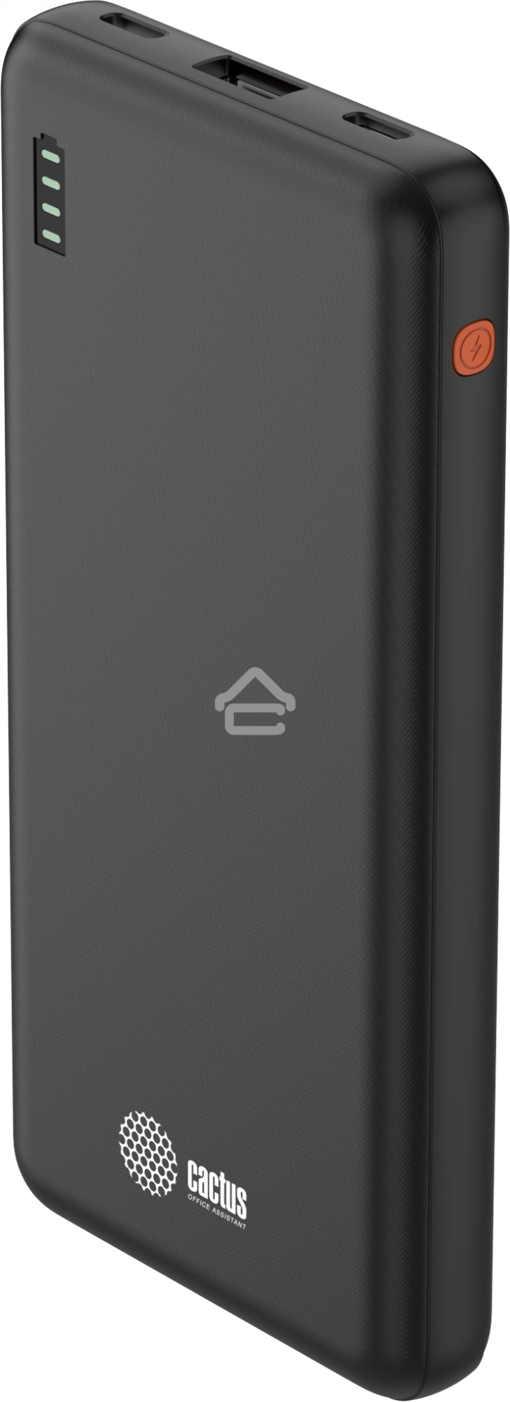 Портативный аккумулятор Cactus CS-PBFSAA-10000 10000mAh 4.5A USB-A/2xUSB-C черный