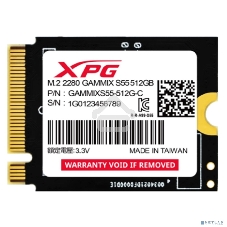 Накопитель SSD NVMe ADATA XPG GAMMIX S55, 512Gb, PCIe 4.0 x4, 2230, R/W 5000/3000 Мбайт/сек